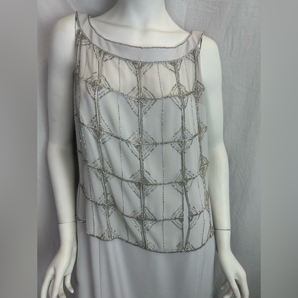 Daymor Couture Elegant Silver Beaded Embellished Special Occasion Dress … - Picture 6 of 13